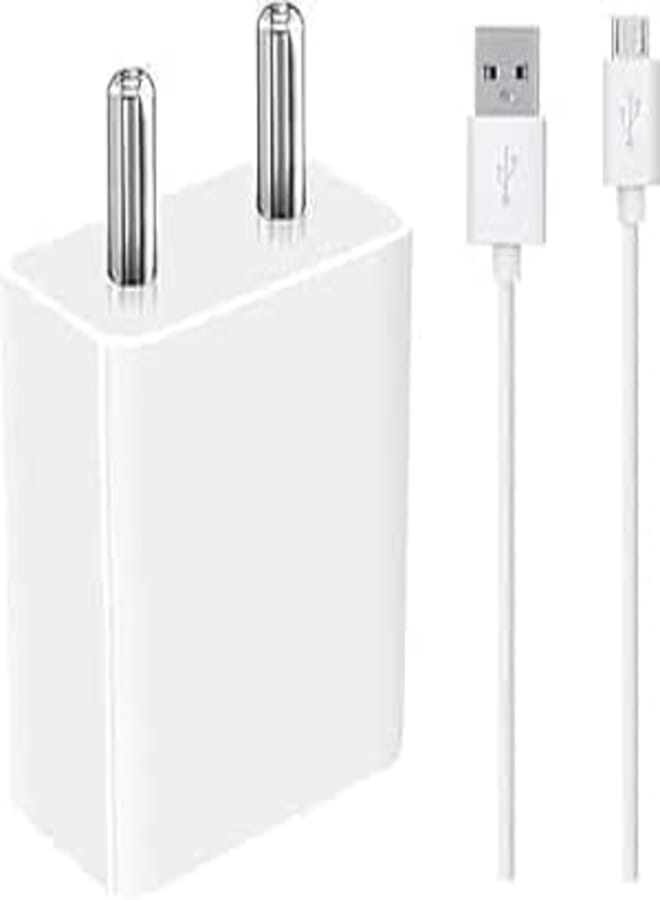 18w fast chareger with cable (white)